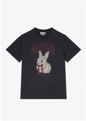 Rabbit Tee Phantom A1050061 Ganni